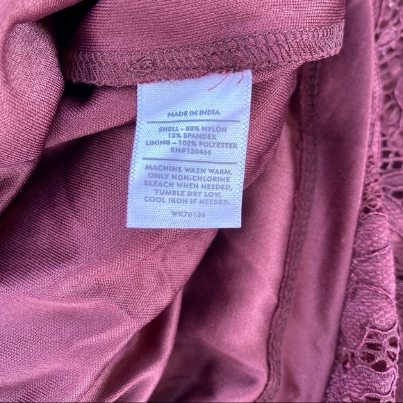 NWT mix by 41 hawthorn raspberry red lace dress - Picture 7 of 8